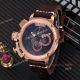U-Boat Rose Gold Coffee Brown Version Brown Leather Strap Watch Copy (4)_th.jpg
